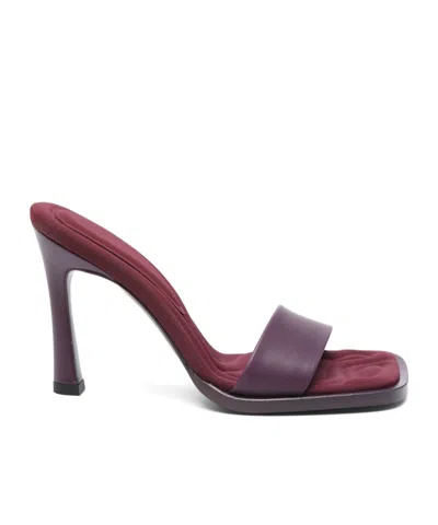 Attico Square-headed High-heeled Sandals In Multicolor
