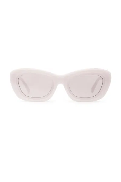 Attico Square Sunglasses In Grey/silver/silvermirror