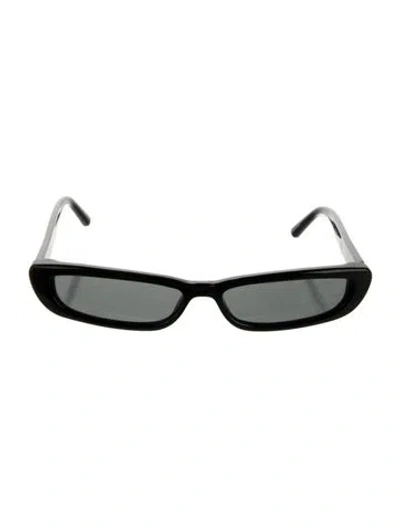 Pre-owned Attico Square Tinted Sunglasses In Black