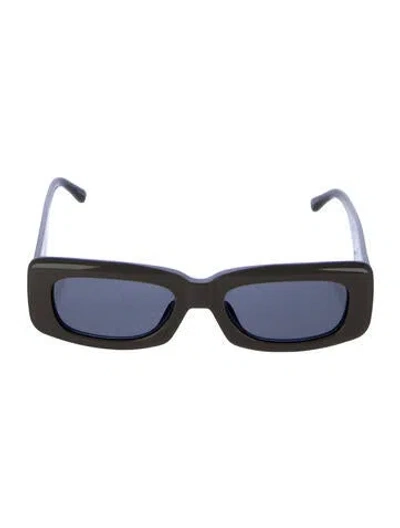 Pre-owned Attico Square Tinted Sunglasses In Grey
