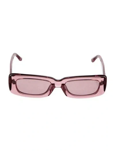 Pre-owned Attico Square Tinted Sunglasses W/ Tags In Pink