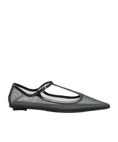 ATTICO SQUARE TOE FLATS