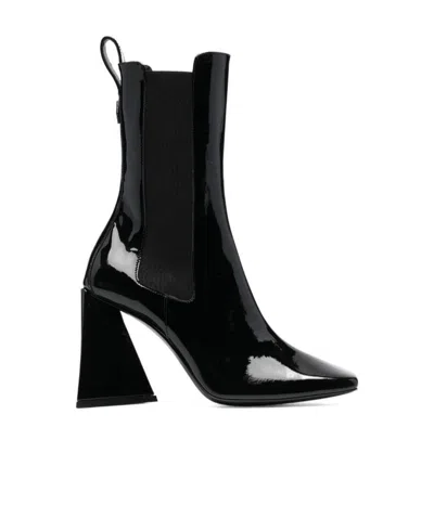 ATTICO THE ATTICO DEVON SQUARED-TOE ANKLE BOOTS
