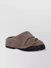 Attico 'square Toe Suede Finish Flat Sole Loafers'