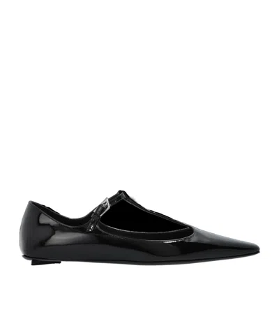 Attico Juno Ballet Flats In Black