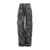 ATTICO STAINED GREEN CAMOUFLAGE FERN LONG PANTS