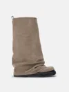Attico Robin Combat Boots And Ankle Boots In Taupe