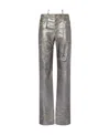 Attico Straight Casual Pants In White