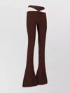 Attico Remi Flared Leg Pants In Purple
