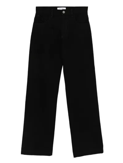 Attico Straight-leg Jeans In Black
