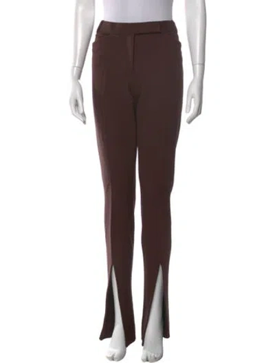 Pre-owned Attico Straight Leg Pants W/ Tags In Brown