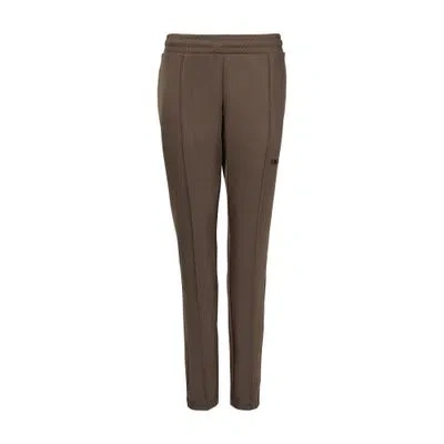 Attico Straight Pants In Brown