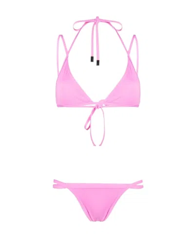 ATTICO THE ATTICO STRAP-DETAILED TWO-PIECE BIKINI SET