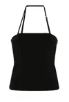 Attico Panelled Tank Top In Black
