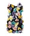 Attico Strapless Embellished Mini Dress In Multicolor