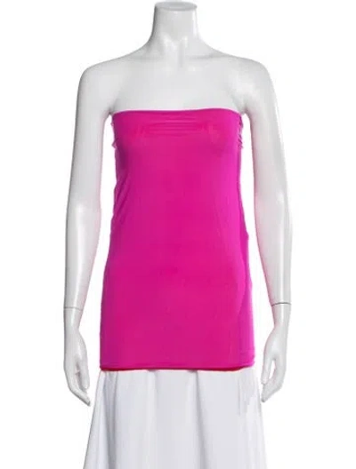 Pre-owned Attico Strapless Top W/ Tags In Pink