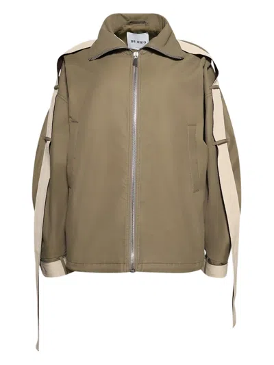 ATTICO STRING-DETAIL BOMBER JACKET