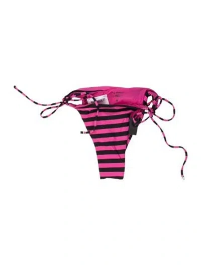 Pre-owned Attico Striped Bottoms In Pink