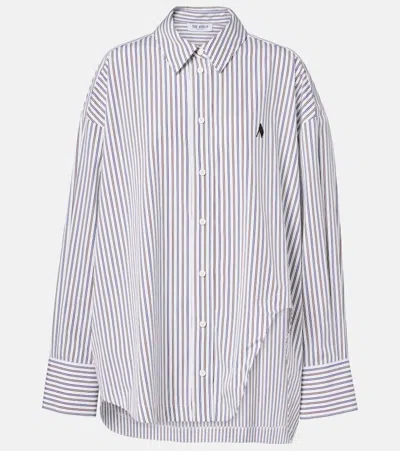 ATTICO STRIPED COTTON POPLIN SHIRT