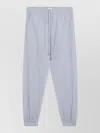 Attico Striped Cuffed Hem Trousers  Collection In Blue
