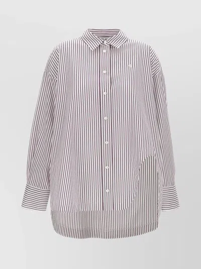 Attico Striped Long Sleeves Shirt 'diana'