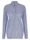 Attico Striped Shirt With Cuffed Long Sleeves