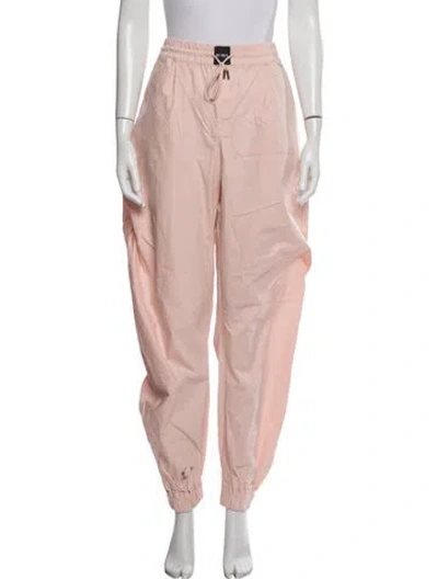 Pre-owned Attico Striped Sweatpants In Pink