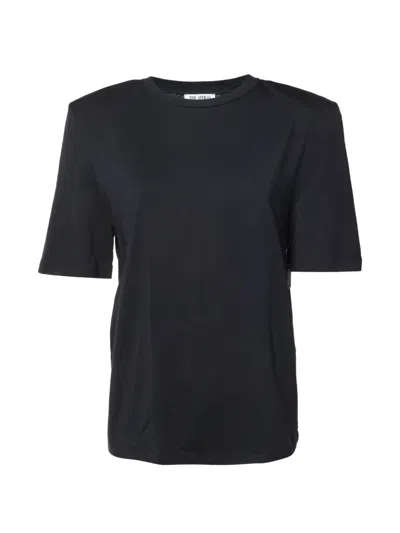 Pre-owned Attico Structured-shoulder T-shirt In Black