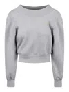 Attico Melange Effect Sweatshirt In Grey