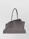 Attico Suede Finish Double Handles Shoulder Bag