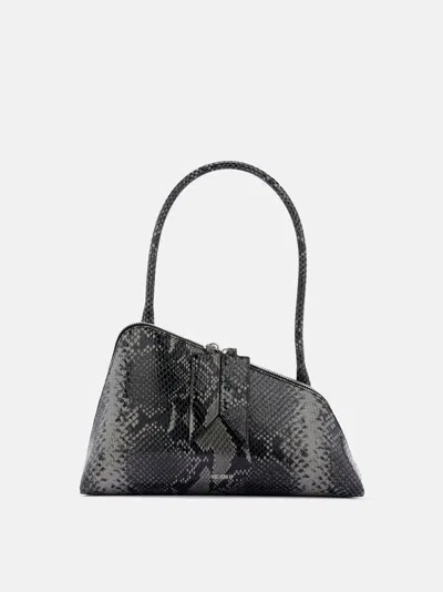 Attico Shoulder Bag ''sunrise'' Black E Grey In Black And White