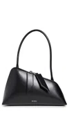 Attico Sunrise Shoulder Bag In Black