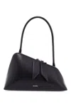 Attico Sunrise Shoulder Bag In Black