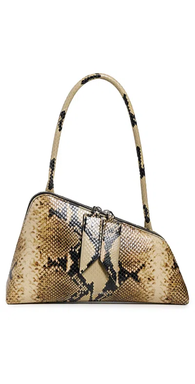 Attico Sunrise Shoulder Bag Black/sahara In Multi