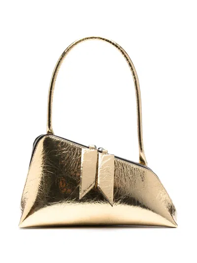 Attico Sunrise Shoulder Bag In Gold