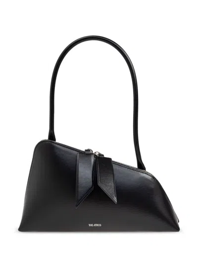 Attico Sunrise Shoulder Bag In Black