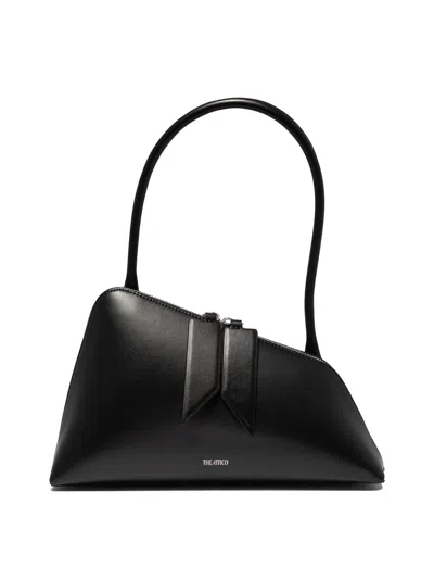 Attico "sunrise" Shoulder Handbag In Black