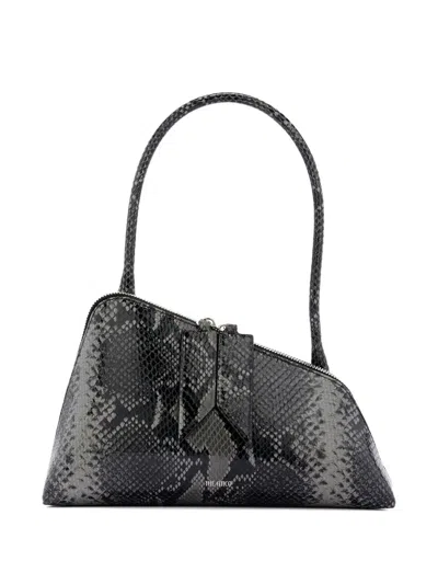 Attico Sunrise Zip Leather Shoulder Bag In Multi