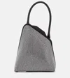 Attico Sunset Rhinestone-embellished Tote Bag In Silver