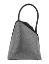 Attico Sunset Rhinestone-embellished Tote Bag In Crystal/black