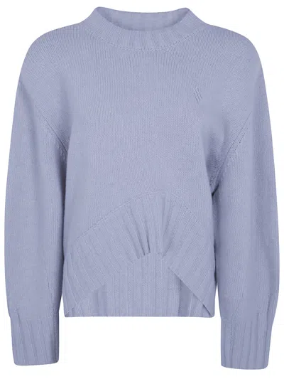 Attico Sweater Classic Round Neck "round Neck Classic Sweater" In Gray