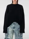 Attico Oversized Knit In Black