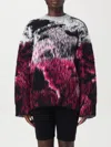Attico Oversized Wool-blend Jacquard Sweater In Bunt