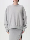 Attico Oversize Sweatshirt In Grey