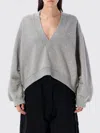 Attico Fleece Sweatshirt Sweatshirts Grey In Gray