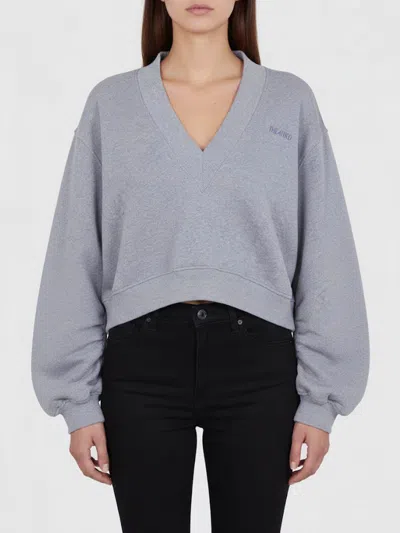 Attico The  Cotton Sweatshirt In Gray