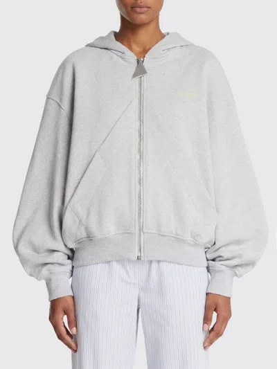 Attico Sweatshirt The  Woman Color Grey In Gray