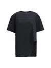 Attico Logo Embroidered Oversized T-shirt In Black
