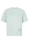 Attico Oversized Short Sleeve Mint Green T-shirt In Green