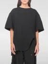 Attico T-shirt With Logo In Black
